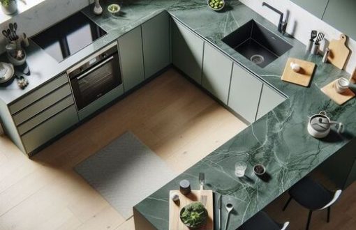 Bancada de cozinha para apartamento